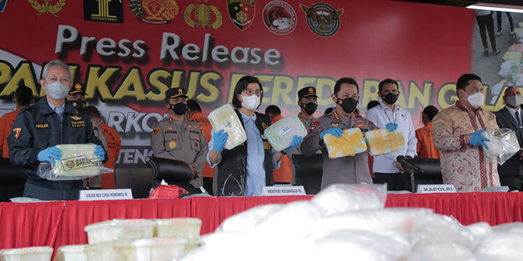 Kemenkeu, Polri, BNN Ungkap Penyelundupan 2,5 Ton Narkoba Jaringan Timur Tengah