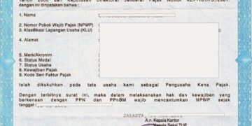 Surat Pengukuhan Pengusaha Kena Pajak
