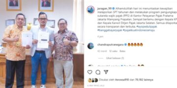 Gilang Juragan 99 Lapor SPT Tahunan ke Kantor Pajak