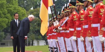Presiden Jokowi Sambut Presiden Jerman Frank-Walter Steinmeier di Istana Bogor
