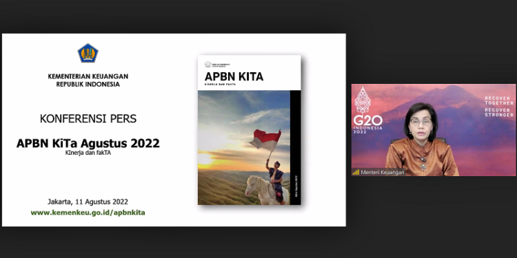 APBN Kita Edisi Agustus 2022, Penerimaan Pajak Capai Rp1.028,5 Triliun