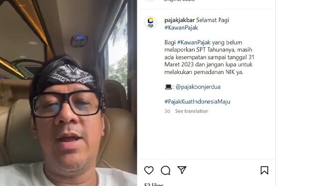 Andre Taulany Ajak Validasi NIK Jadi NPWP