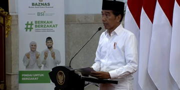 Presiden Jokowi Imbau Umat Islam Tunaikan Zakat melalui Baznas