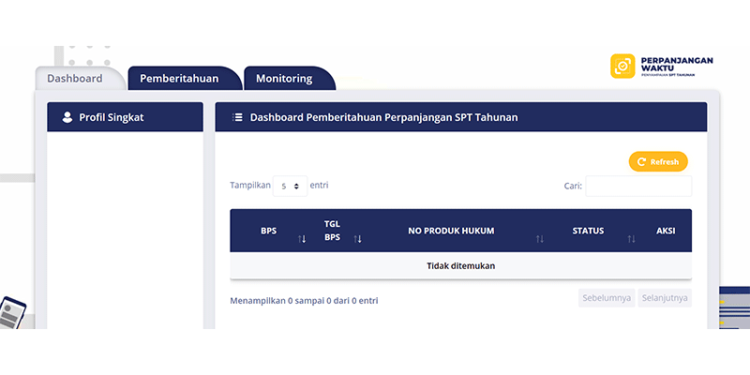 Perpanjangan SPT Tahunan Bisa Lewat DJP Online