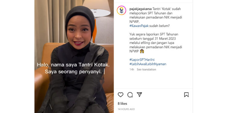 Ngapain Antre ke Kantor Pajak, Tantri Kotak: Lapor SPT Tahunan Pakai E-Filing