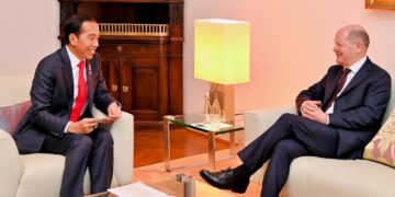 Presiden Jokowi Pertemuan Bilateral dengan Kanselir Jerman Olaf Scholz