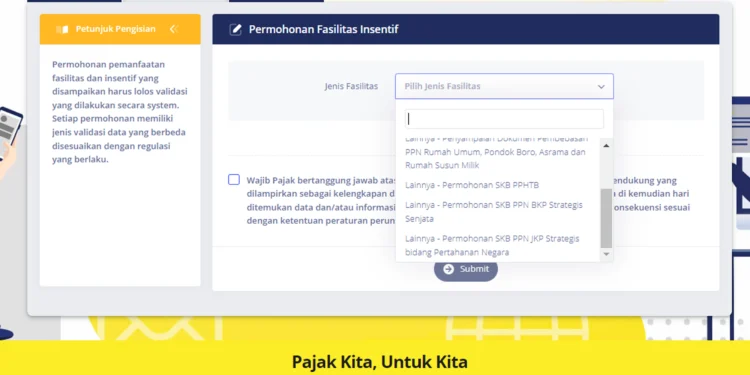 DJP Online Tambah Fitur Permohonan Pemanfaatan Fasilitas dan Insentif Pajak