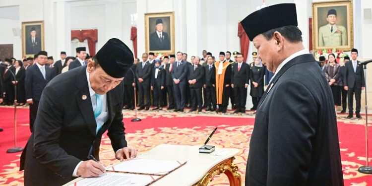Presiden Prabowo Resmi Lantik para Penasihat Khusus, Utusan Khusus, dan Staf Khusus Presiden