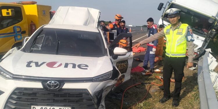 Kecelakaan di Tol Pemalang, 3 Orang TVOne Meninggal Dunia