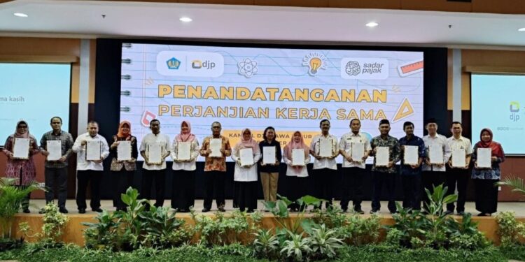 Kanwil DJP Jatim II dan 15 SMA/SMK Kerja Sama Inklusi Kesadaran Pajak