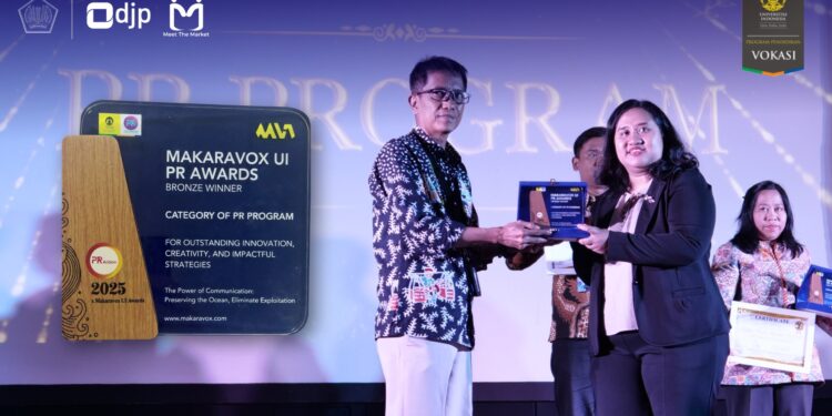 Kanwil DJP Jakarta Pusat Raih Bronze Winner Makaravox UI PR Awards 2025