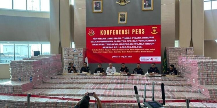 Kasus Korupsi Minyak Goreng, Kejagung Gelar Uang Sita Rp11 Triliun