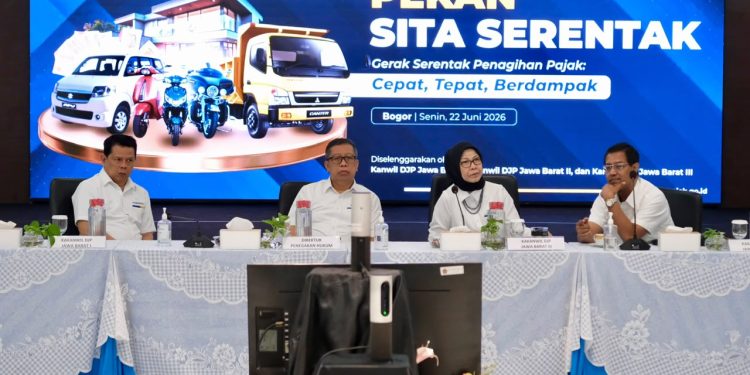 Tiga Kanwil DJP Jabar Gelar Pekan Sita Serentak 2026, Sita 288 Aset Rp54 Miliar