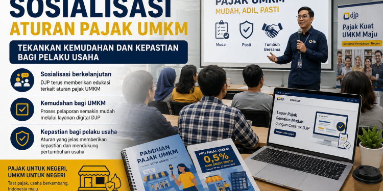 DJP Gencarkan Sosialisasi Aturan Pajak UMKM, Tekankan Kemudahan dan Kepastian bagi Pelaku Usaha