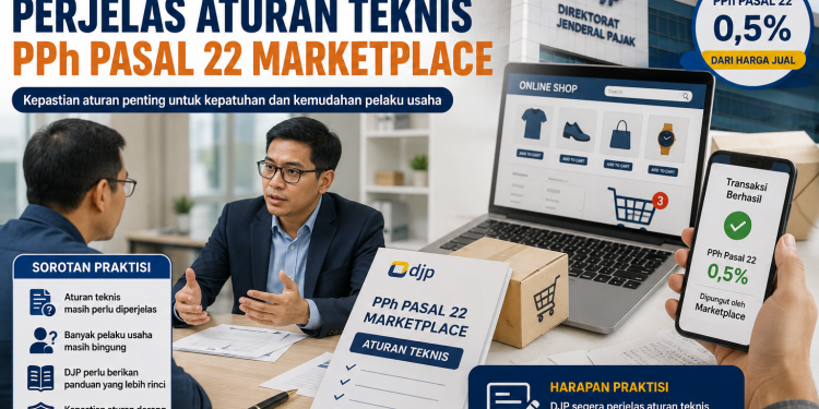 Praktisi Minta DJP Perjelas Aturan Teknis PPh Pasal 22 Marketplace