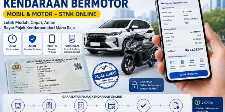 Simpan Bukti Bayar Pajak Setelah Perpanjang STNK Online